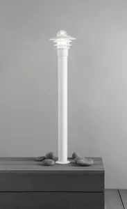 Pihapiirivalaisin Airam Käpylä Bollard - PIHAPIIRIVAL KÄPYLÄ BOLLARD IP44 E27 GLC WH H1100