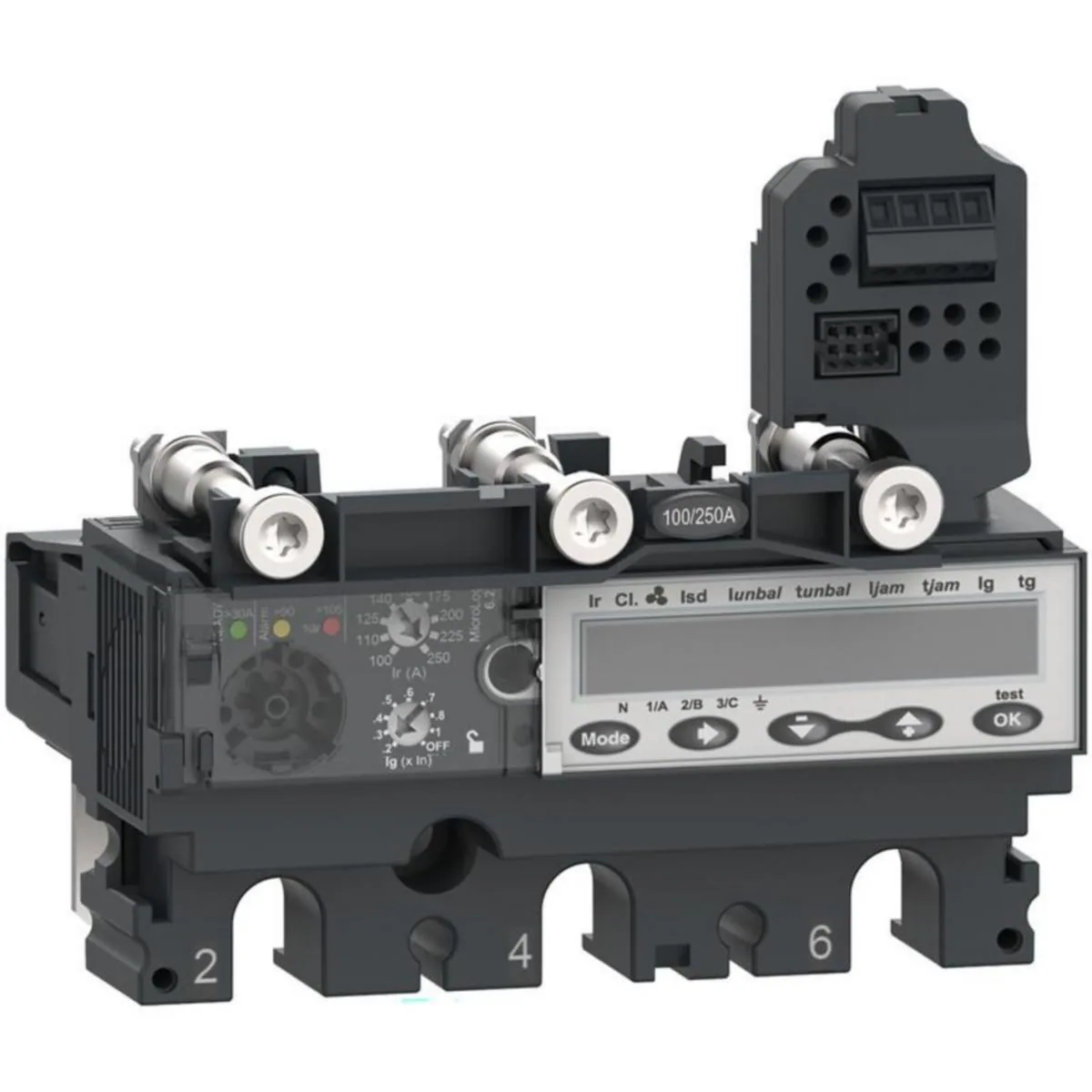 Kompaktikatkaisijan suojarele Schneider Electric ComPactT MicroLogic 3P 6.2E 160A NSX160