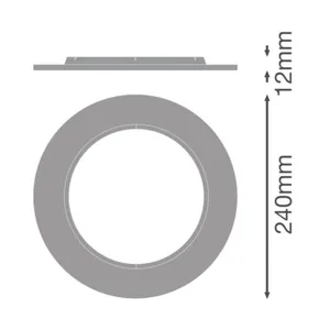 Mekaaninen lisätarvike Ledvance Downlight Comfort - MEKAANINEN LISÄTARV. LEDVANCE DL CMFT EXT RING D240 WT