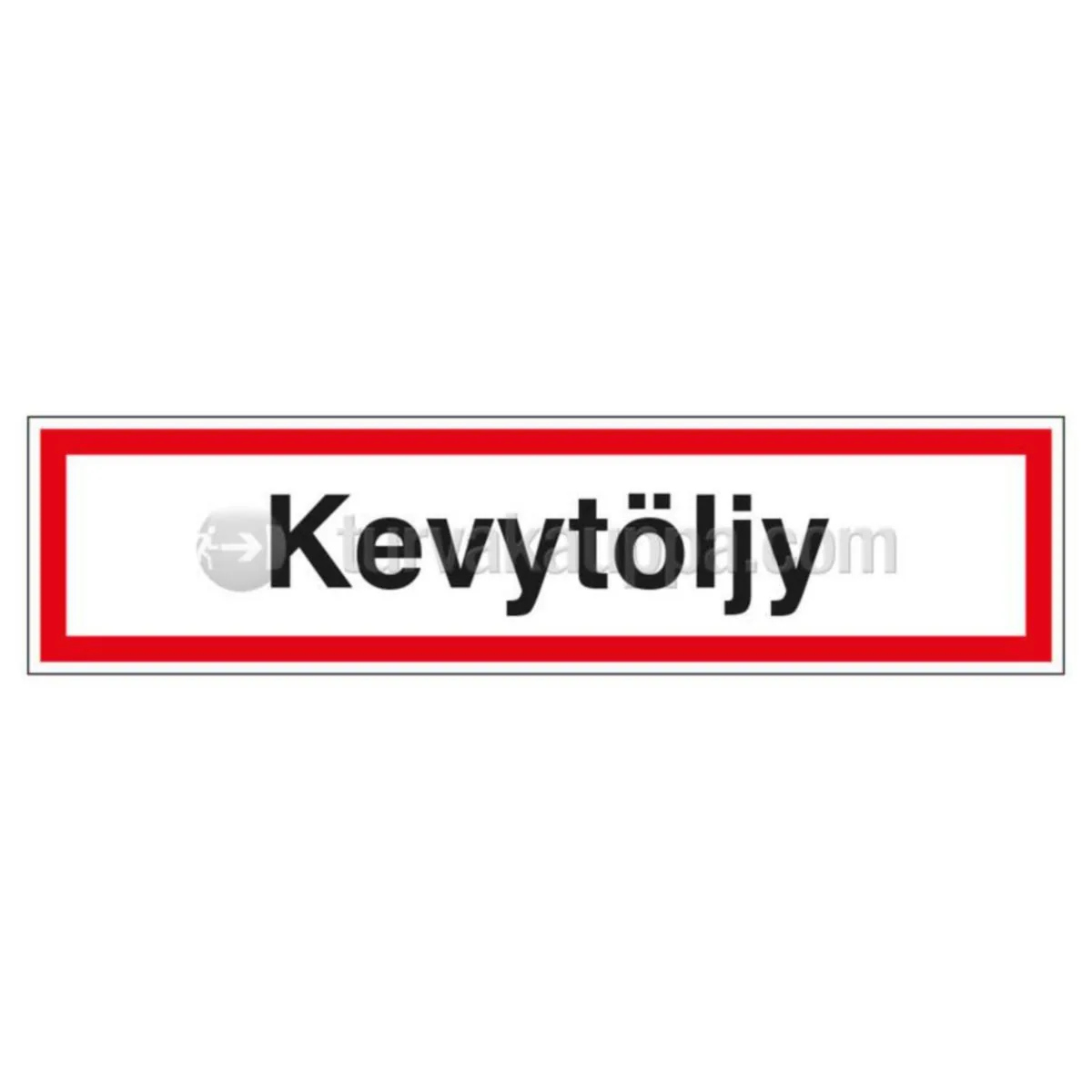 Merkintäkilpi SWM öljyille - KEVYTÖLJYKILPI SWM KEVYTÖLJY 400x100mm MUOVI