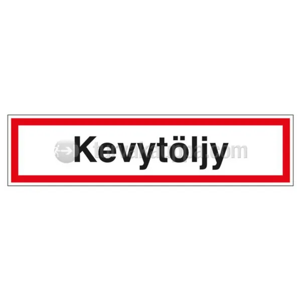 Merkintäkilpi SWM öljyille KEVYTÖLJYKILPI KEVYTÖLJY 400x100mm MUOVI