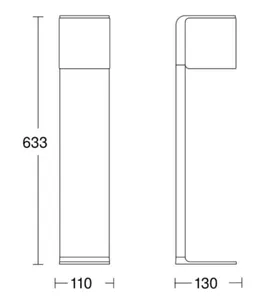 Tunnistinvalaisin iHF Bluetooth, Steinel - TUNNISTINVALAISI IHF BLUETOOTH GL 80 SC 3K 9,1W IP44 HO