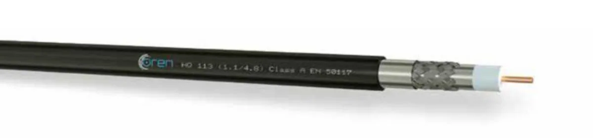 Antennikaapeli Laatuantenni Ören Kablo RG6 AL113 PE - ANTENNIKAAPELI LA RG6 MUSTA PE 6.8MM A FCA K100