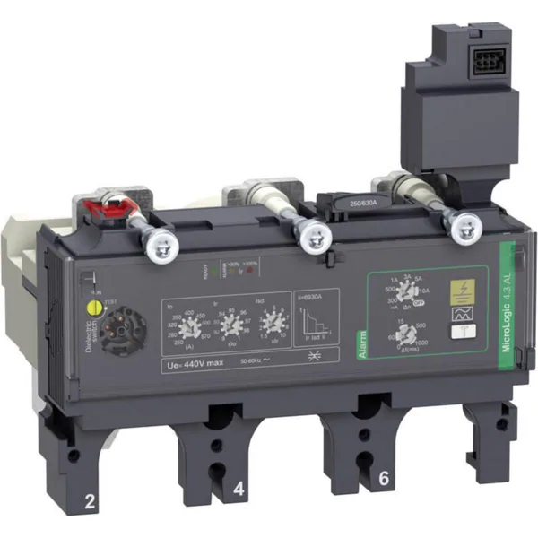 Kompaktikatkaisijan suojarele Schneider Electric ComPactT MicroLogic 3P 4.3 VIGI HÄ 400A