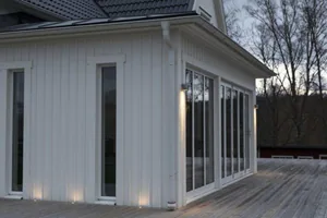 Seinävalaisin ulko Hide-a-lite Round Single/Double LED - SEINÄVALAISIN ULKO ROUND SINGLE 3 GU10 MUS