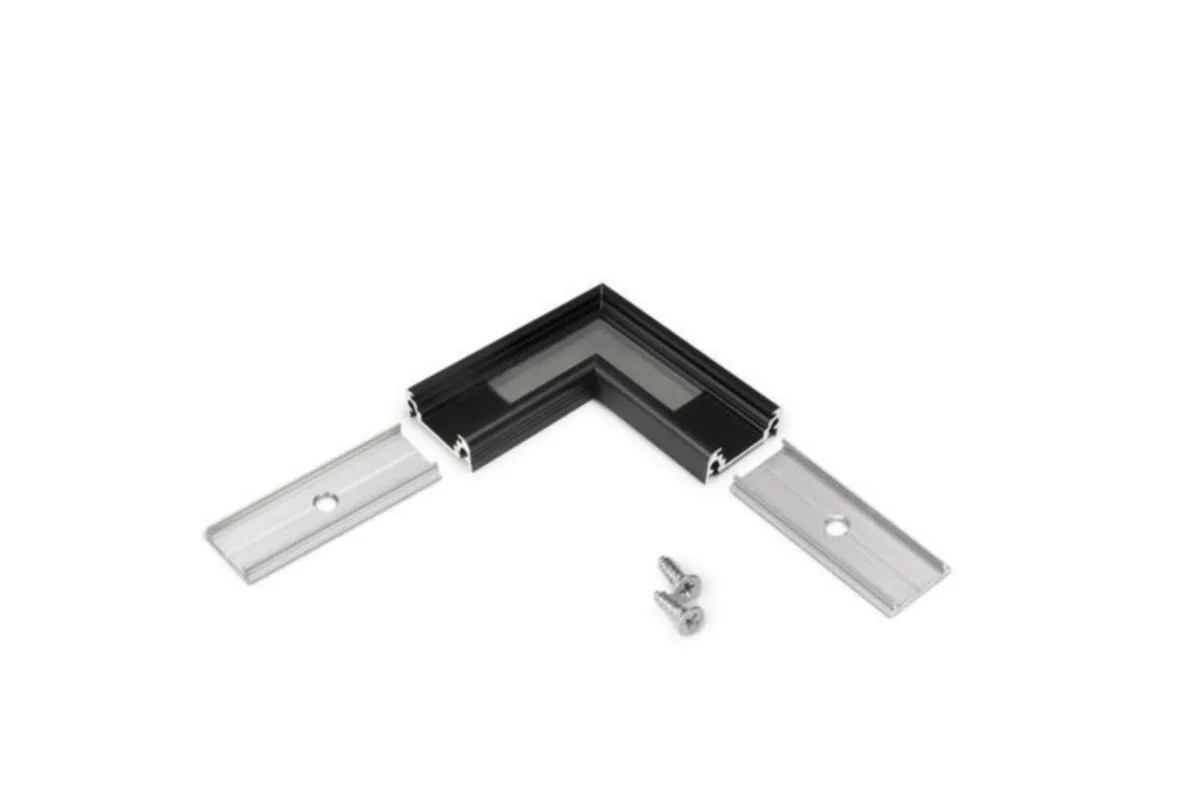 Valoprofiili Elife Pinta10 Kulmaliitos - VALOPROFIILI/-NAUHA ELIFE AL 20X8 KULMALIITOS MUS