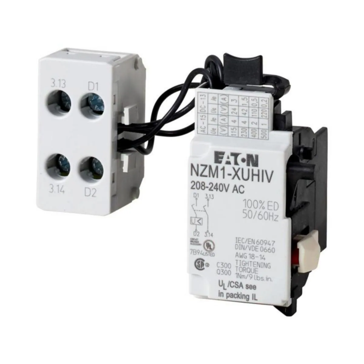 Alijännitelaukaisija Eaton NZM NZM1-XUHIV208-240AC