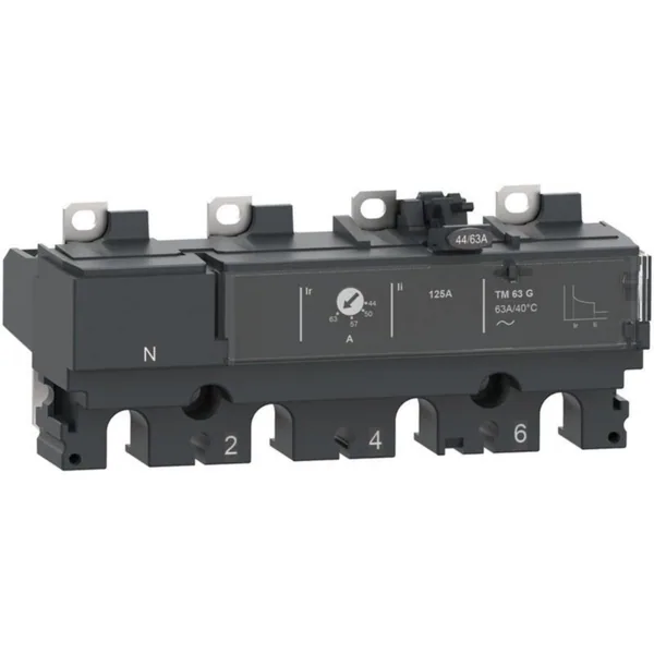 Kompaktikatkaisijan suojarele Schneider Electric ComPactT TM...G 4P KOMPAKTIKATK.SUOJARELE COMPACT TM63G 63A 4P4D NSX100-250