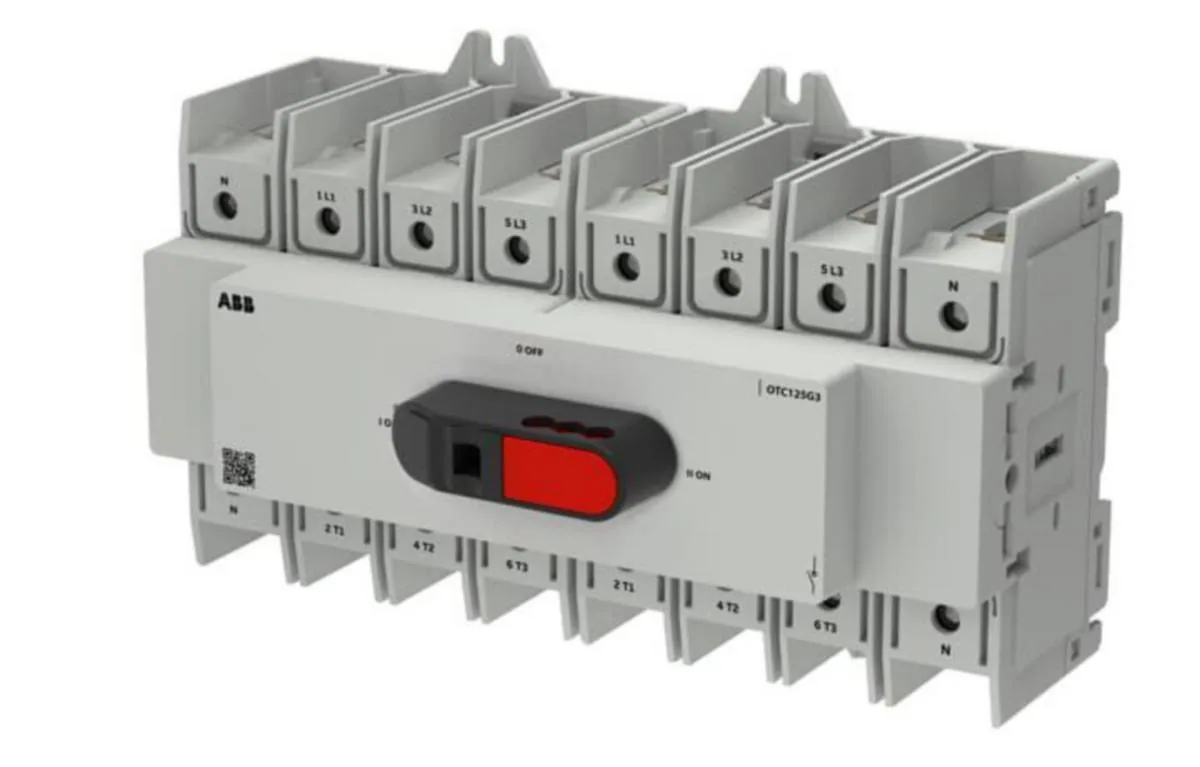 Vaihtokytkin ABB OT Plus 4-napainen 4-NAP. I-O-II 125A 690V AC-22A