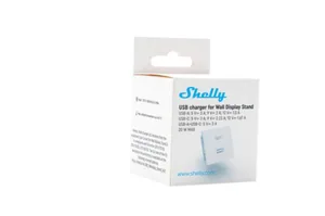 Laturi Shelly USB - ASENNUSTARVIKE SHELLY WALL DISPLAY STAND USB WHITE