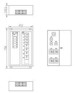 Pistorasiakeskus RST UTU Pinseri - PISTORASIAKESKUS PINSERI PINSERI 80.0133 80A IP44 RST