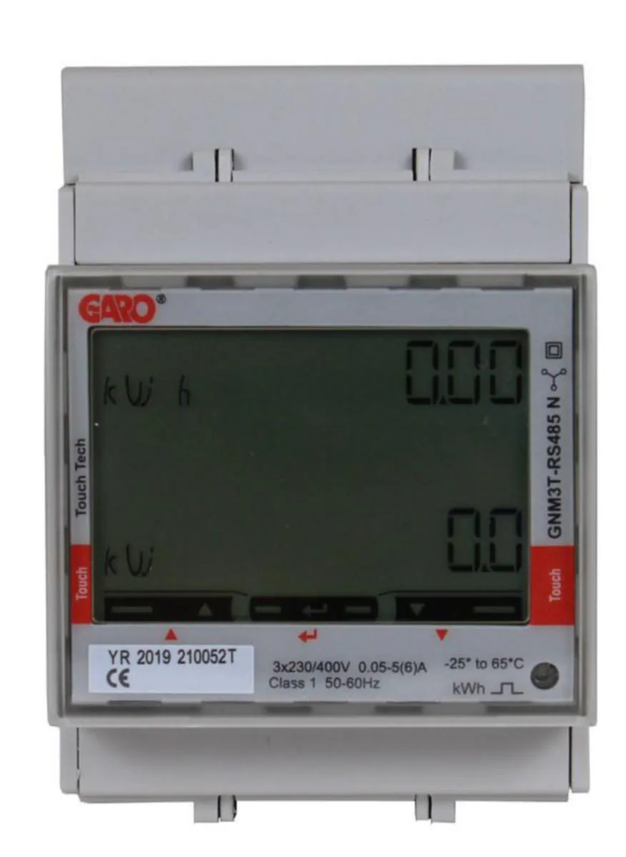 Energiamittari DIN Garo - ENERGIAMITTARI DIN GARO GNM3T-LP RS485 MODBUS 3V