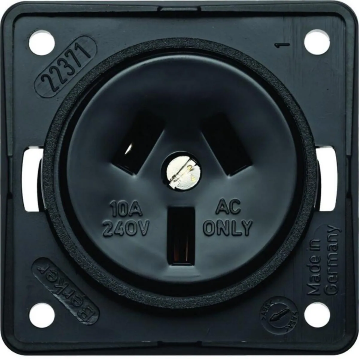 Pistorasia Hager Integro Flow 1AUS/10A/250V UKR black