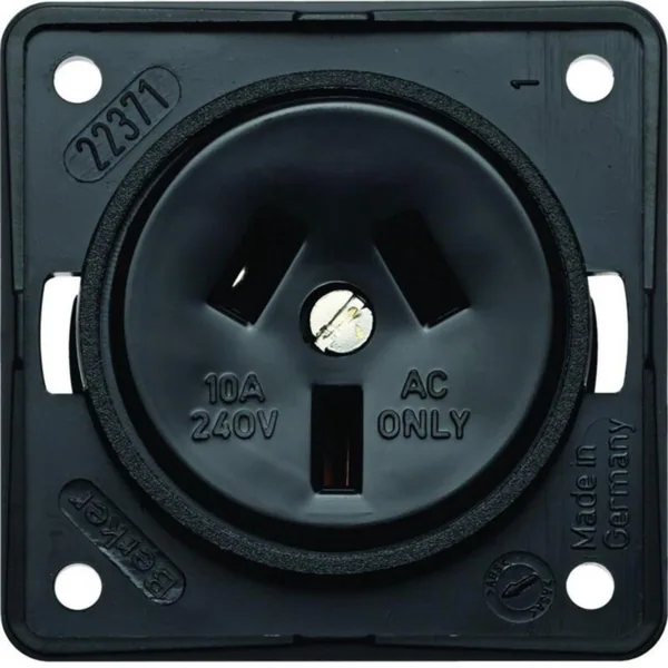 Pistorasia Hager Integro Flow 1AUS/10A/250V UKR black