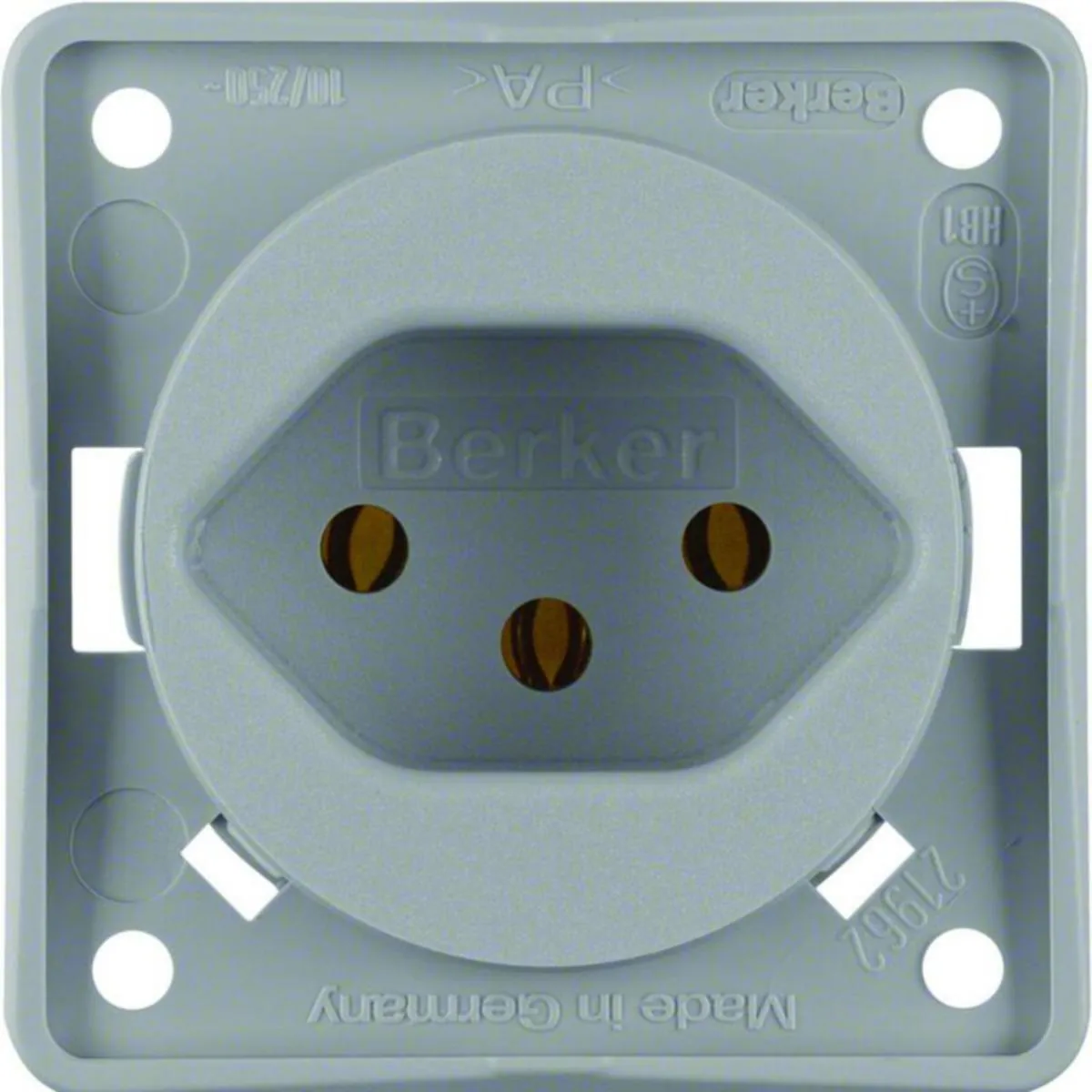 Pistorasia Hager Integro Flow 1CH/10A/250V TYYPPI 13 UKR HAR – harmaa