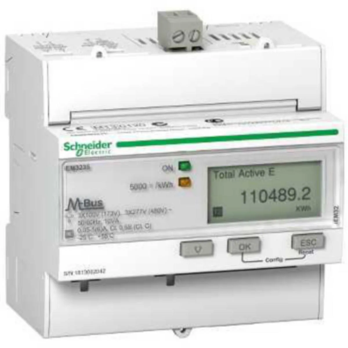 Energiamittari DIN Schneider Electric Acti 9 IEM3235 3V X/5A LK0,5