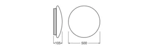 Pinta-asennusvalaisin Ledvance Surface Circular - PINTA-ASENNUSVAL SF CIRC SF CIRC IP44 42W/840 DALI