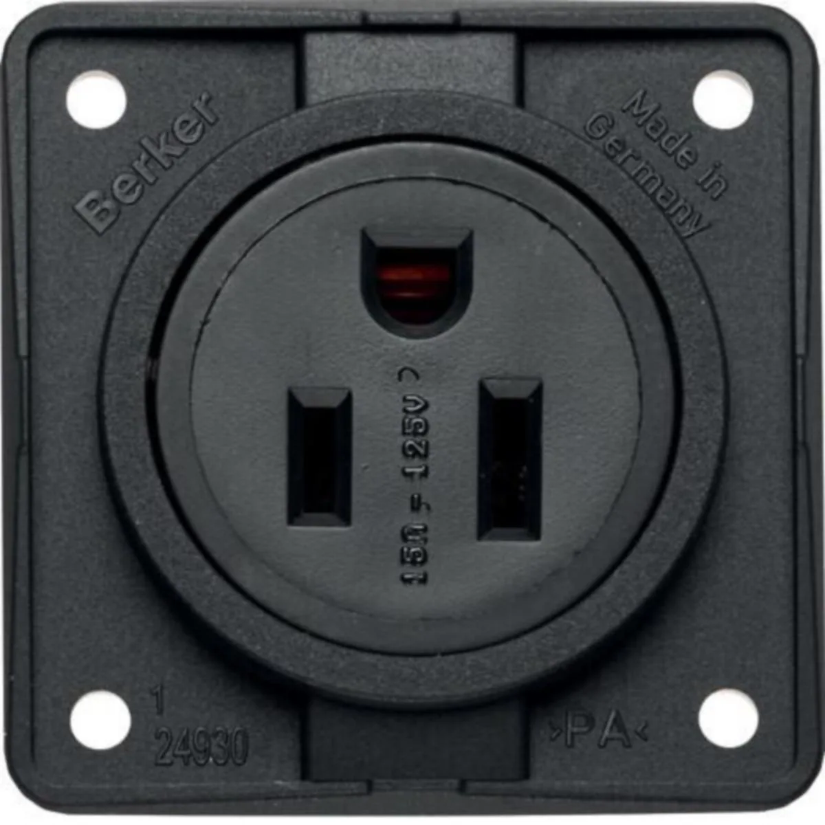 Pistorasia Hager Integro Flow 15A/125V NEMA5-15R US/CAN blac