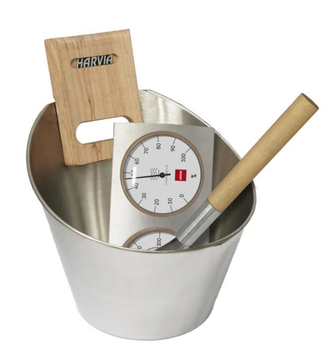 Saunomistarvike Harvia - SAUNOMISTARVIKE HARVIA SAUNATARVIKESETTI STEEL