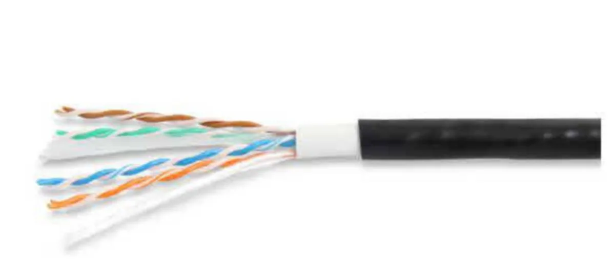Tietoverkkokaapeli-CAT6 Eurolan U/UTP FCA/DCA ulkoasennus - TIETOVERKKOKAAPELI-CAT6 ULKO EUROLAN U/UTP DCA K500 MUS