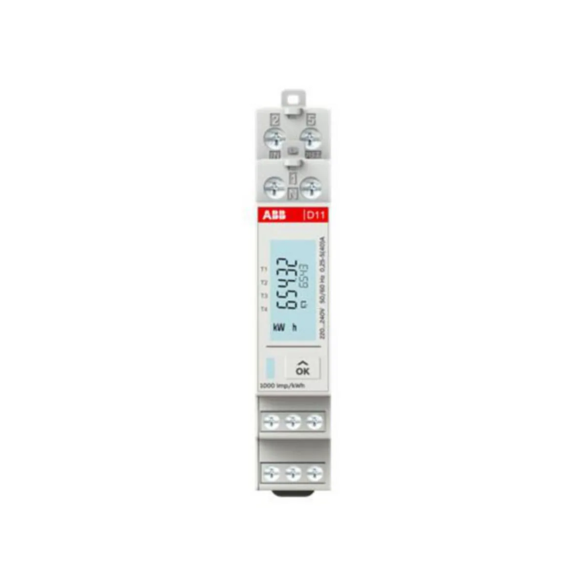 Energiamittari DIN ABB 1-vaiheinen 1V, 40A, MID LK.B, M-BUS