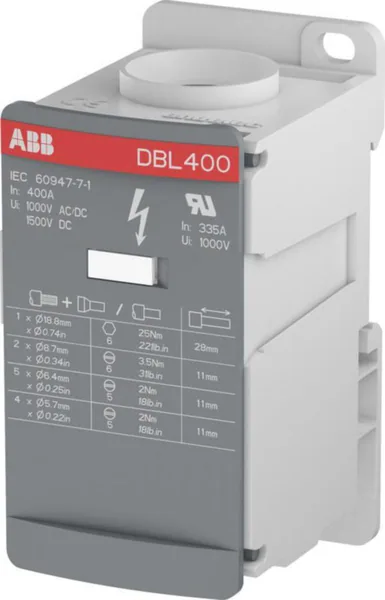 Haaroitusliitin TE / ABB Entrelec -liittimet HAAROITIN TE/ABB DBL400