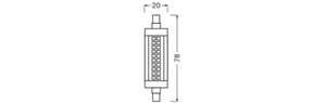 Lineaarilamppu Ledvance Performance Special - LINEAARILAMPPU LEDVANCE LINE78 9,5W/827 1055LM R7S