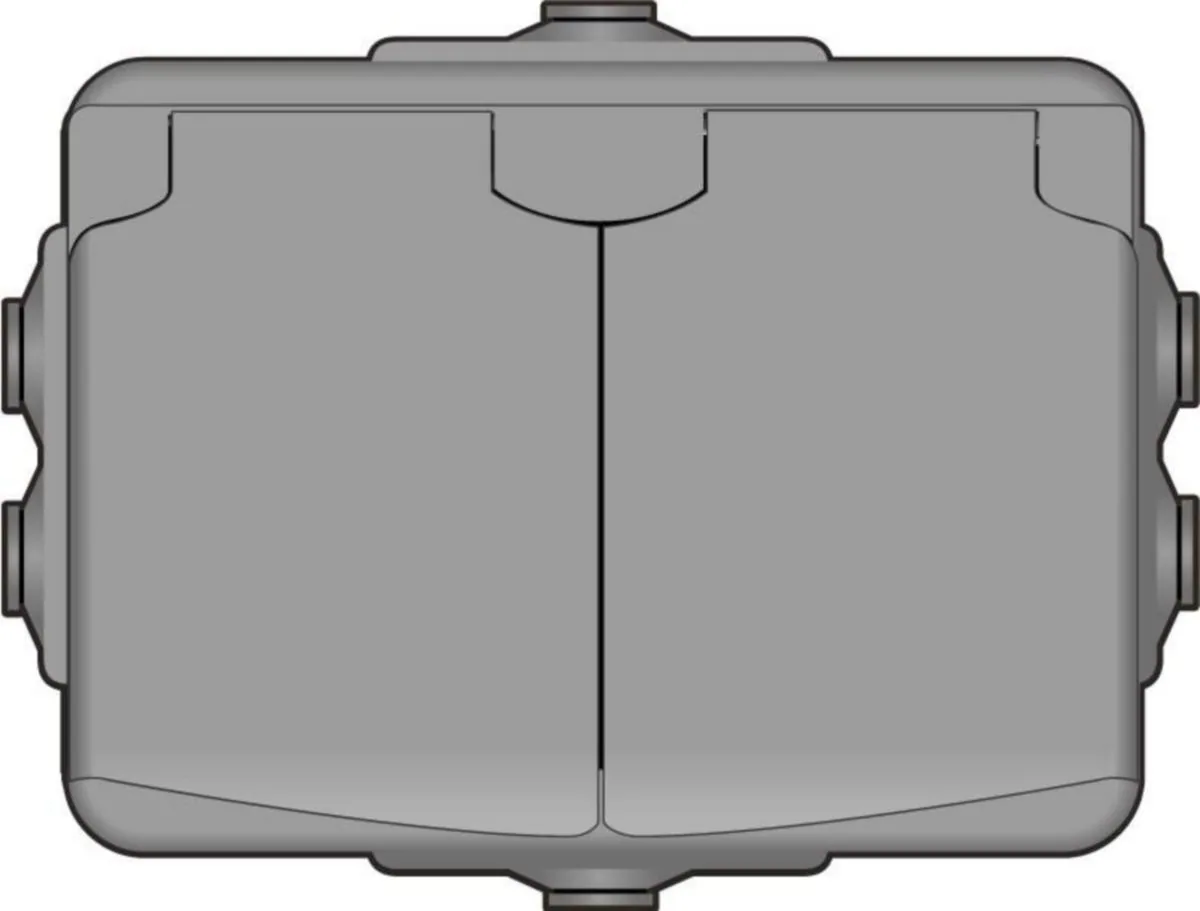 Pistorasia Norwesco AquaBest 2S/16A/250V/IP44 PPR 0X HA – harmaa