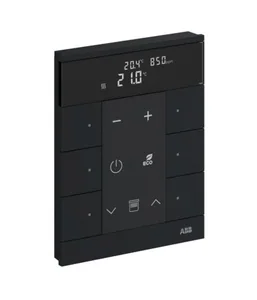 Huonetermostaatti ABB-free@home - HUONETERMOSTAATTI ABB FREEHOME 6-OS T CO2 RH VOC MUS