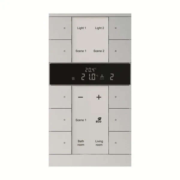 Huonetermostaatti KNX ABB 10-gang RTC-slave alu
