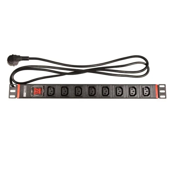 Jatkopistorasia Televes Datacom PSU 8xIEC C13 19" 1RU