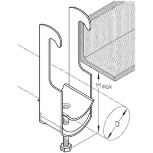 Kaarikiinnike PUK L-kiskolle - KAARIKIINNIKE PUK K24S Ø20-24/HMAX=54MM FE