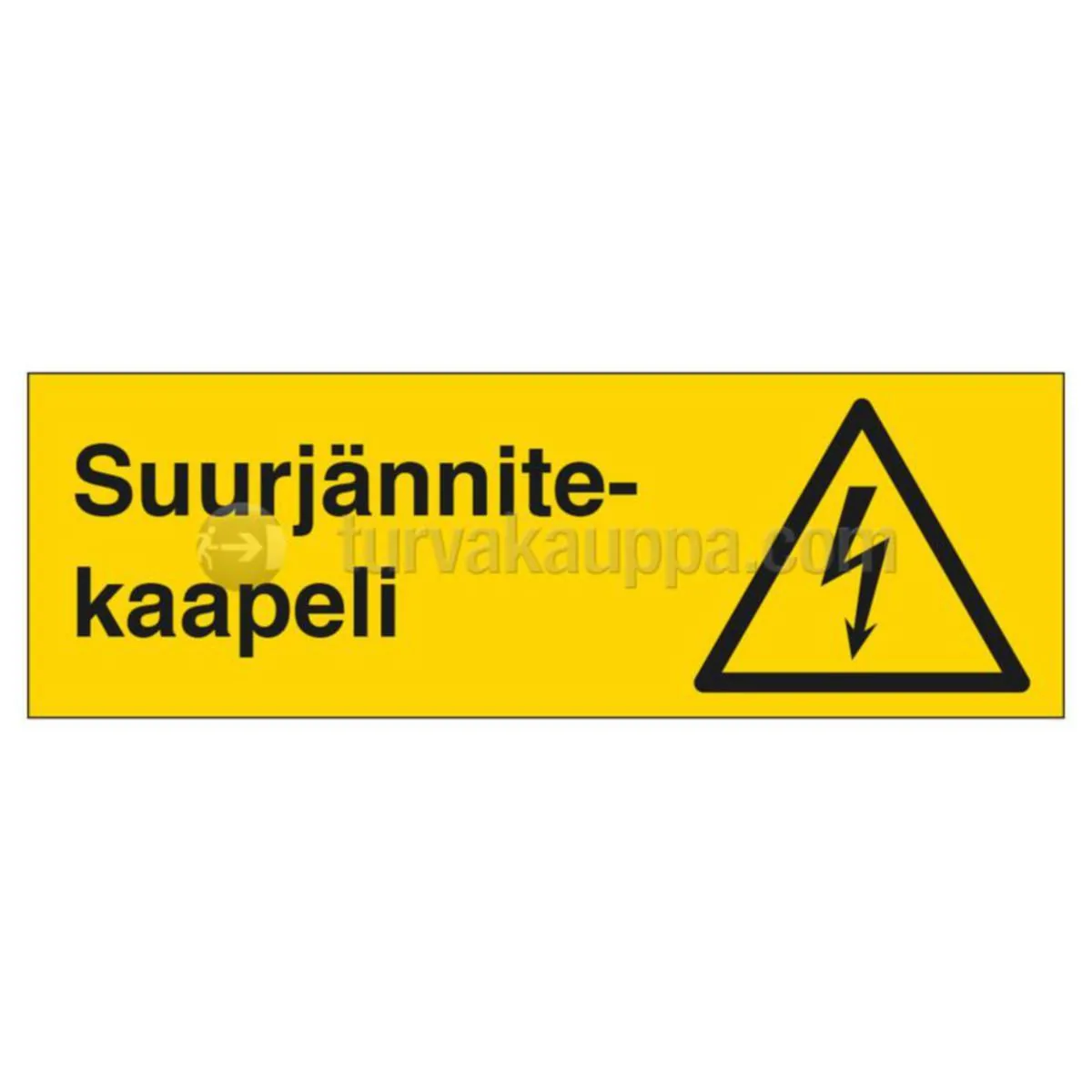 Merkintäkilpi ST muovia Sähkö - MERKINTÄKILPI ST SUURJÄNNITEK 300x100mm MUOV KE