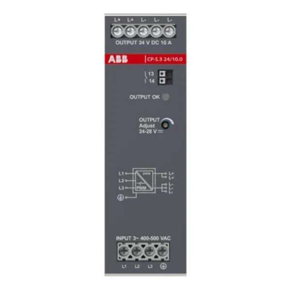 Teholähde ABB CP-S-sarja 3-VAIHE, 24V, 10.0A