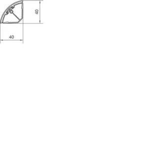 Asennuskanava Hager Tehalit.EK - ASENNUSKANAVA TEHALIT.SL EK40040 PVC EK40X40X2500 LVA