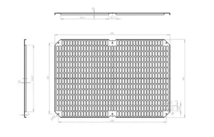 Asennuslevy Fibox MP Arca - ASENNUSLEVY ARCA MPP ARCA 7050