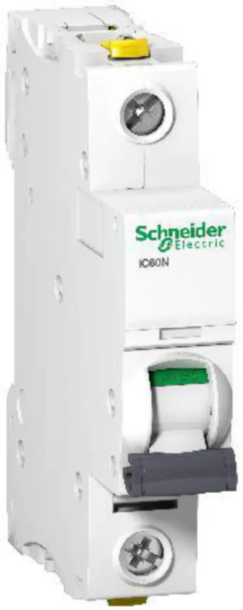 Johdonsuojakatkaisija Schneider Electric Acti 9 B-käyrä 1-nap 6kA IC60N 1P B63A