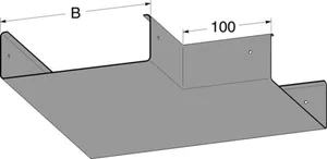 L-kulmakappale MP-Bolagen valaisinkiskolle - KULMAKAPPALE MP-BOLAGEN MP-427V Levyhyl. 100V