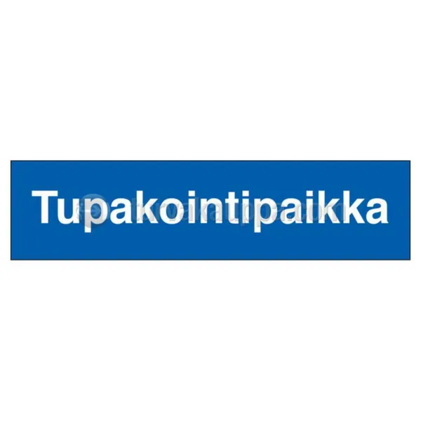 Merkintäkilpi SWM yleiset muovia TUPAKOINTIPAIKKA 200x50 MUOVI