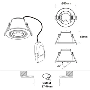 Alasvalo Robus Gem - ALASVALO ROBUS IP65 6W 450-550LM DIM 827-865 HO