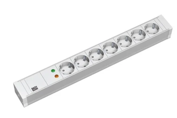 Jatkopistorasia Bachmann 19" PDU >1U, 7X PR +YLIJ.PVC