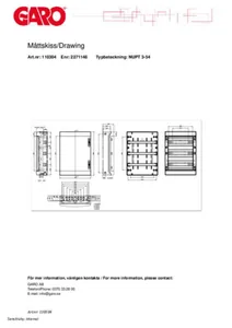 Moduulikotelo pinta ABS Garo - MODUULIKOTELO PINTA ABS GARO NUPT 3-54 LÄPINÄK OVI, IP65