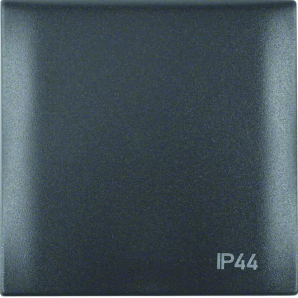 Peitelevy Hager Integro Flow 1f IP44 w. lid anthr
