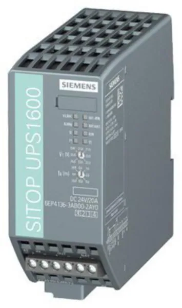 Tarvike Siemens Sitop DC UPS UPS1600. INPUT 24VDC 6EP4136-3AB00-1AY0. 20A USB