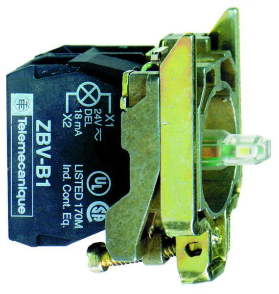 Valopainikerunko Schneider Electric Harmony ZB4BW0B13 24V LED 2NO