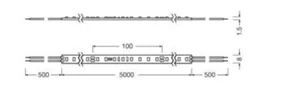 Valoprofiili/-nauha Ledvance LED Strip Value - VALOPROFIILI/-NAUHA LEDVANCE LS V 500/827/5M 24V