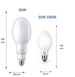 Ympärisäteilevä lamppu Philips TrueForce Core LED HPL - YMPÄRISÄTEILEVÄ LAMPPU TFORCE CORE LED HPL 36W E27 830 FR