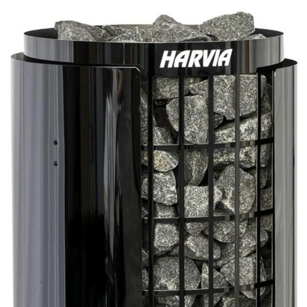Lisätarvike Harvia Cilindro musta teräs SUOJASEINÄ