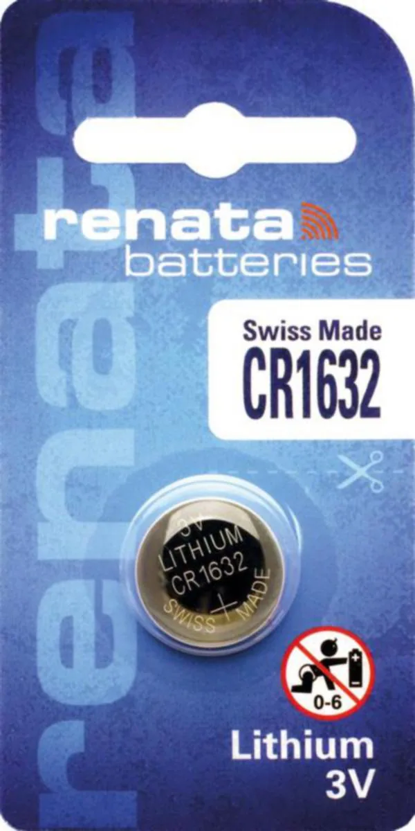 Paristo nappi lithium Renata CR1632/BP1 3V/125mAh BLISTER