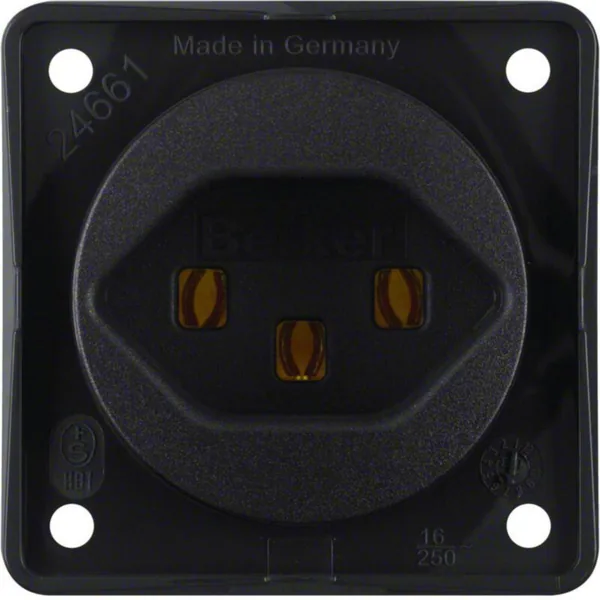 Pistorasia Hager Integro Flow 1CH/16A/250V type 23 UKR black